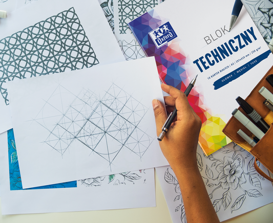 OXFORD BLOK TECHNICZNY A4 10K 250G BIAŁY OXFORD