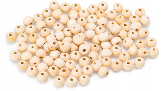 Koraliki drewniane naturalne 6 x 7 mm KDN 4