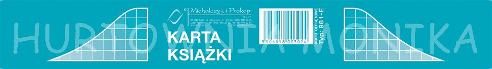 KARTA KSIĄŻKI 1KPL=50SZT.