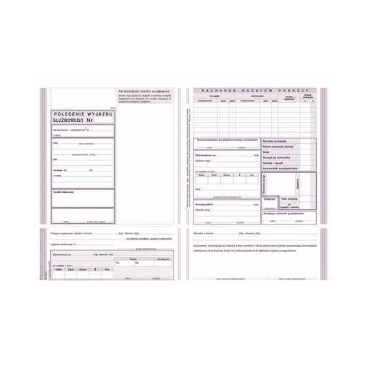 Michalczyk i Prokop Polecenie Wyjazdu Służbowego A5 505-3