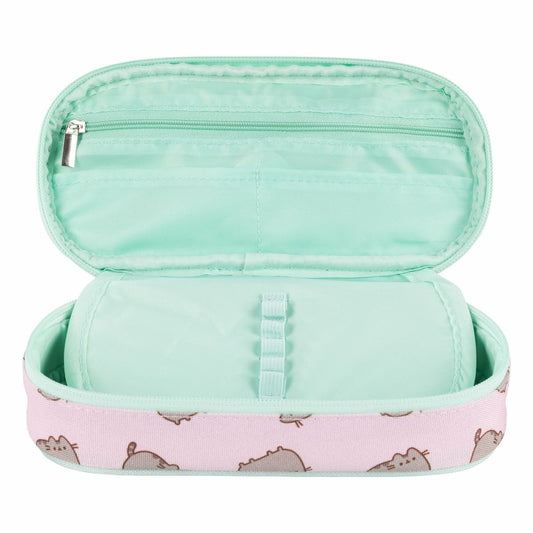 St. Majewski Piórnik saszetka z wewnętrzną klapką Pusheen pink