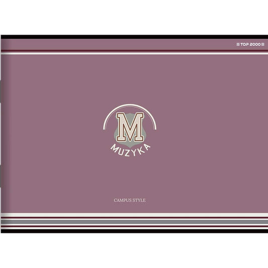 Top-2000 Zeszyt Muzyka A5 pięciolinia, 70g 16 kartek