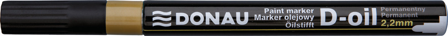 Marker olejowy DONAU D-Oil, okrągły, 2,2mm, złoty
