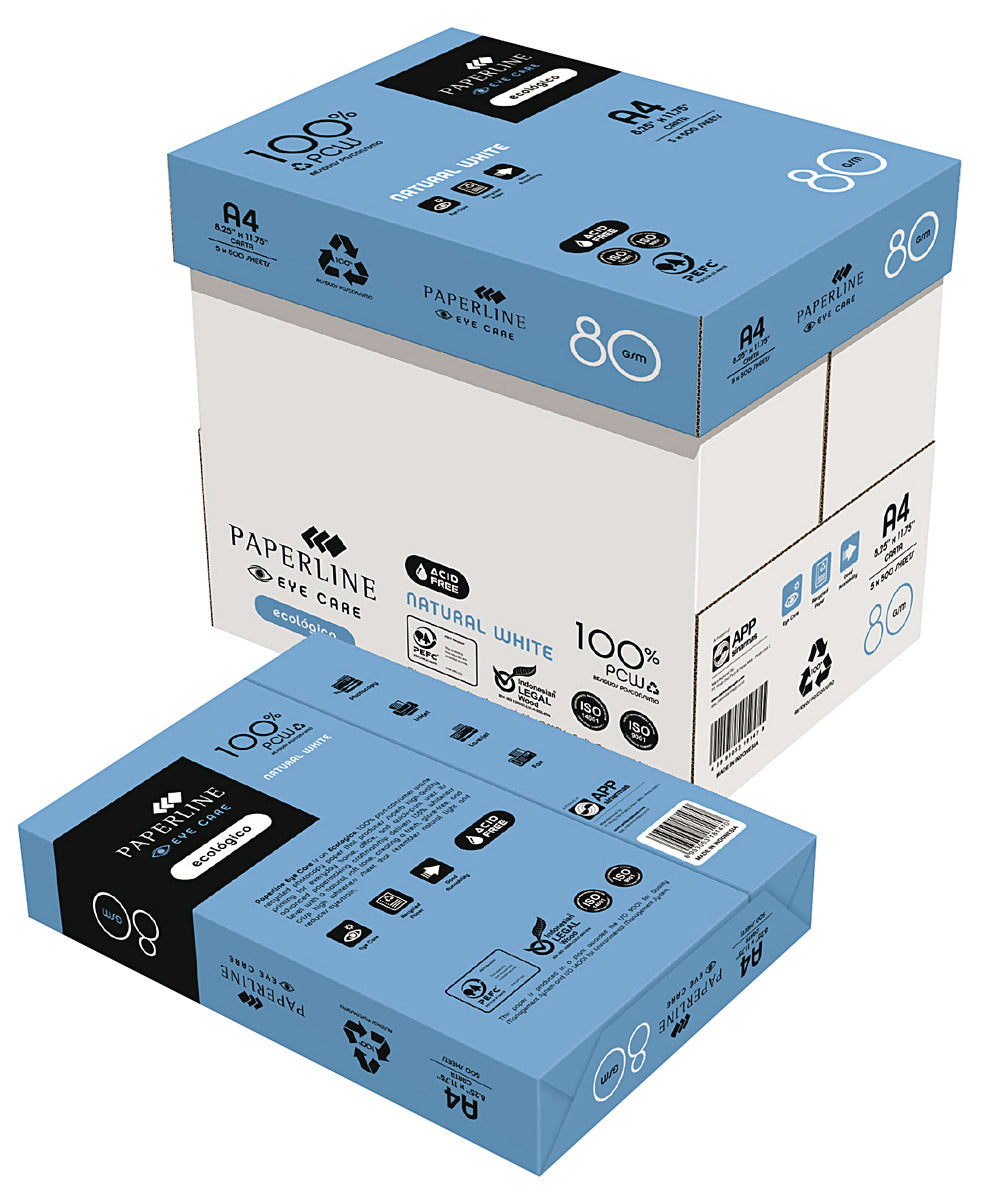 Papier ksero PAPERLINE Eye Care Recycled, A4, klasa C, 80 g/m², 500 ark.