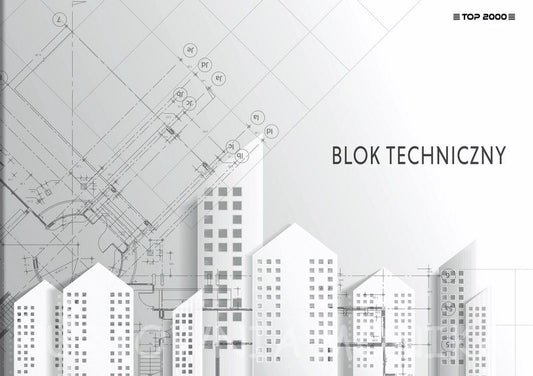 TOP BLOK TECHNICZNY A4 BIAŁY 10K BASIC 140G TOP 2000