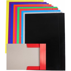 Teczka z gumką A3 lakierowana JK A3, Kreska