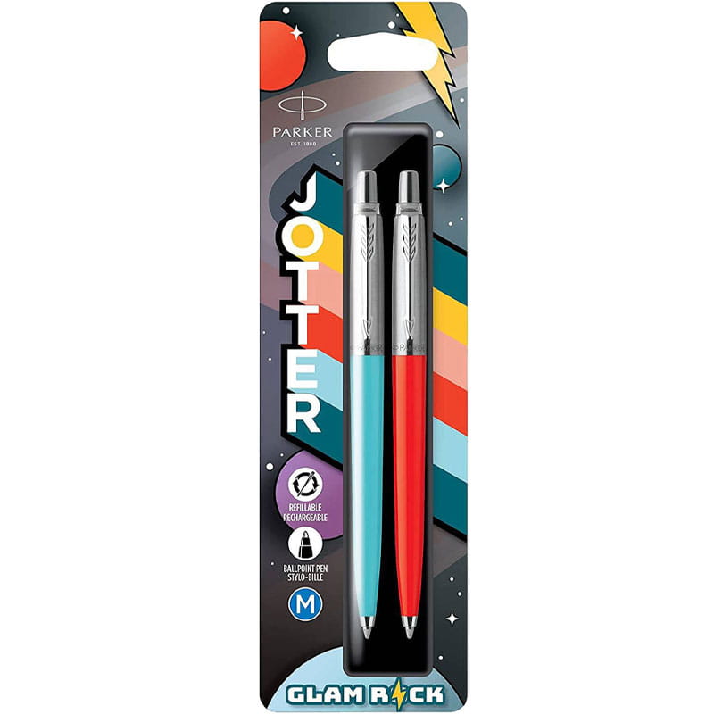 Długopisy automatyczne Parker Jotter Glam Rock kpl.2 szt.