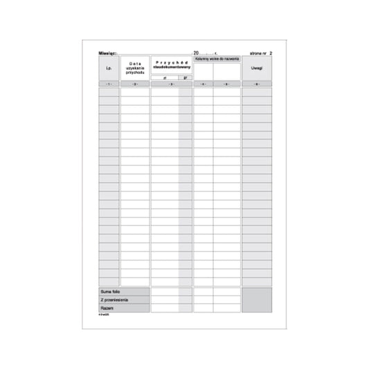 Michalczyk i Prokop Ewidencja Sprzedaży A5 K-4