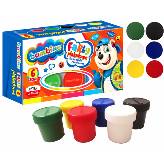 Bambino Farby Plakatowe 6 Kolorów