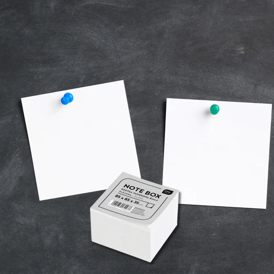 Kostka papierowa biała klejona 85x85x35mm