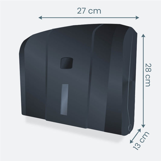 Dozownik ręcznika składanego w systemie "V", czarny (k4b)