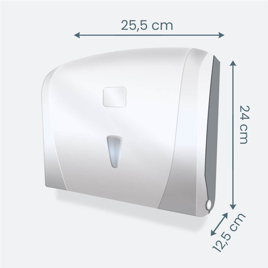 Dozownik ręcznika składanego w systemie "V"mini, biały (k40)