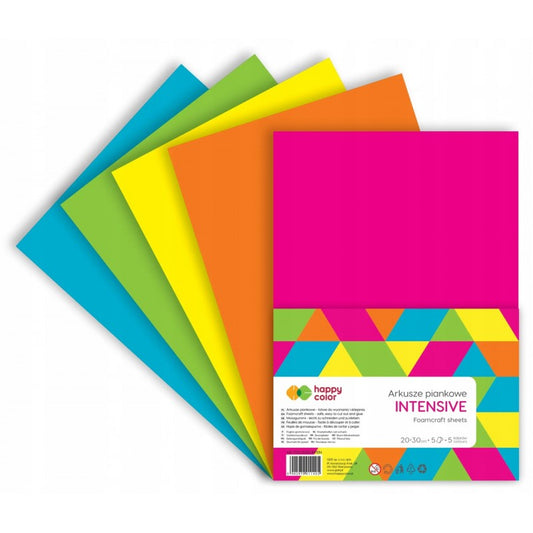 Happy Color Arkusze piankowe Intensive A4 intensywne kolory 5 szt