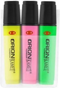 Zakreślacze Orion Kamet 3 kolory