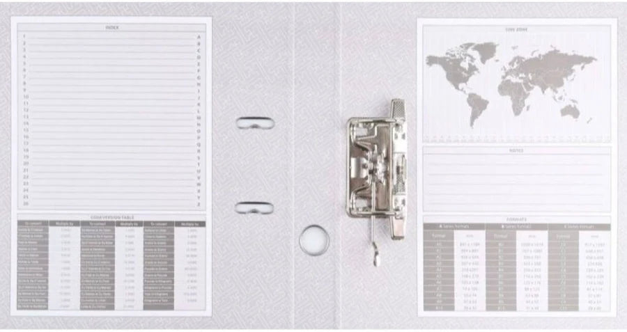 Segregator BASIC-S z szyną, PP A4 - 75mm Czarny