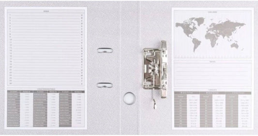 Segregator BASIC-S z szyną, PP A4 - 75mm Czarny