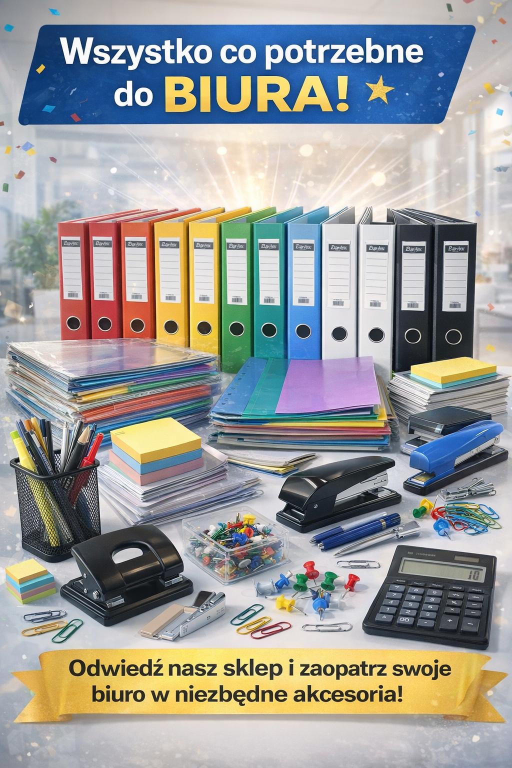 📚🖇️ Wyposaż swoje biuro kompleksowo!