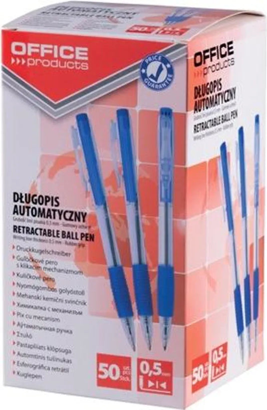Długopis automatyczny OFFICE PRODUCTS, 0,7mm, niebieski