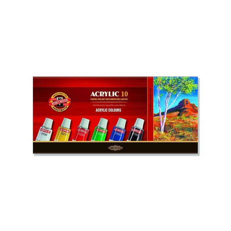 Farby akrylowe 10 kolorów [16ml]