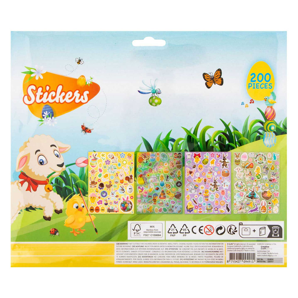 Grafix Zestaw naklejek wielkanocnych 27/23cm
