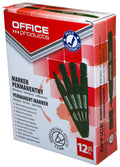 Marker permanentny OFFICE PRODUCTS, okrągły, 1-3mm (linia), zielony
