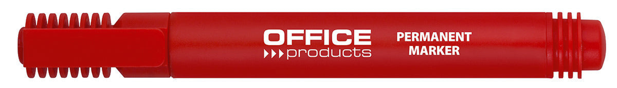 Marker permanentny OFFICE PRODUCTS, okrągły, 1-3mm (linia), czerwony