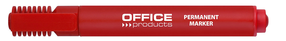 Marker permanentny OFFICE PRODUCTS, ścięty, 1-5mm (linia), czerwony