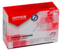 Spinacze trójkątne OFFICE PRODUCTS, 25mm, 100szt., srebrne