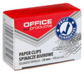 Spinacze okrągłe OFFICE PRODUCTS, 28mm, 100szt., srebrne