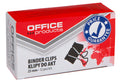 Klipy do dokumentów OFFICE PRODUCTS, 25mm, 12szt., czarne