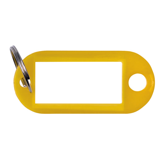 Zawieszki na klucze OFFICE PRODUCTS, 50x20mm, 10szt., żółte