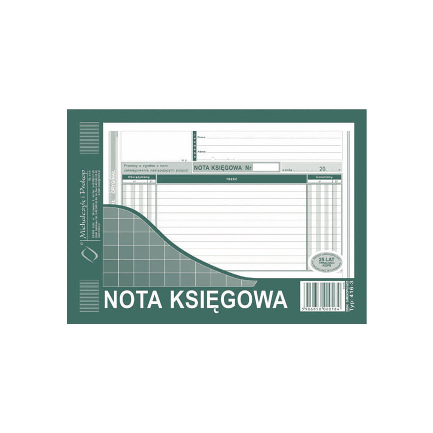 Michalczyk i Prokop Nota Księgowa A5 416-3