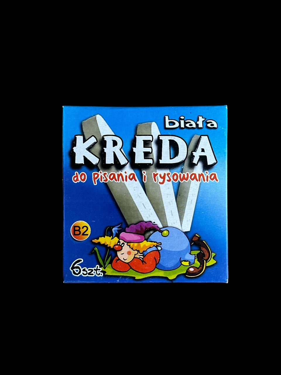 Kreda kwadratowa biała B2 6 sztuk niepyląca Mar-Bor