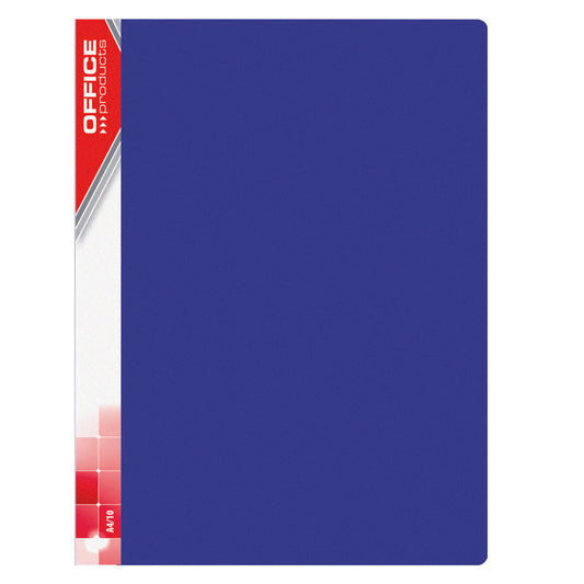 Teczka ofertowa OFFICE PRODUCTS, PP, A4, 850mikr., 40 koszulek, niebieska