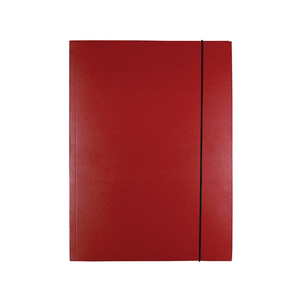 Teczka z gumką OFFICE PRODUCTS Natura, karton/lakier, A4, 300gsm, 3-skrz., mix kolorów