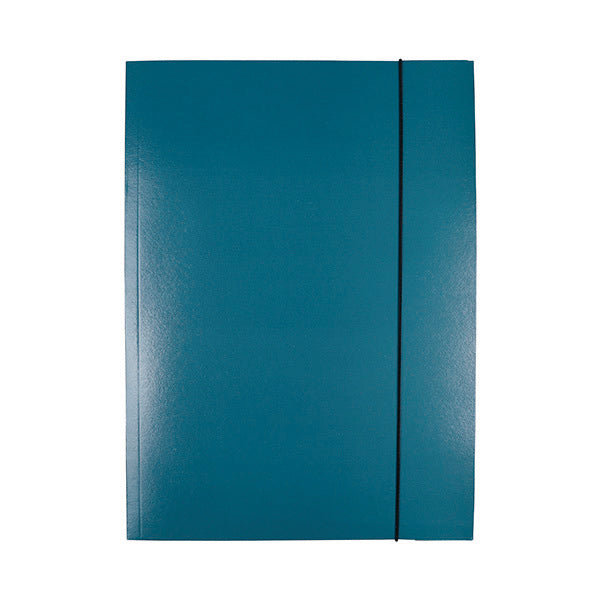 Teczka z gumką OFFICE PRODUCTS Natura, karton/lakier, A4, 300gsm, 3-skrz., mix kolorów