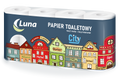 Papier toaletowy A'8x8 Luna City celuloza 2 warstwy