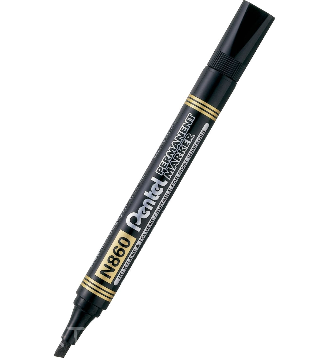 PENTEL MARKER N860 ŚCIĘTY CZARNY