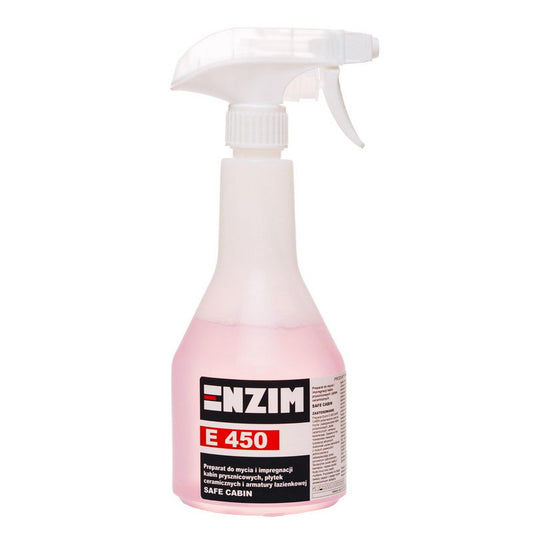 search  ENZIM E450 – Preparat do mycia i impregnacji kabin / płytek ceramicznych Safe Cabin 0,5L