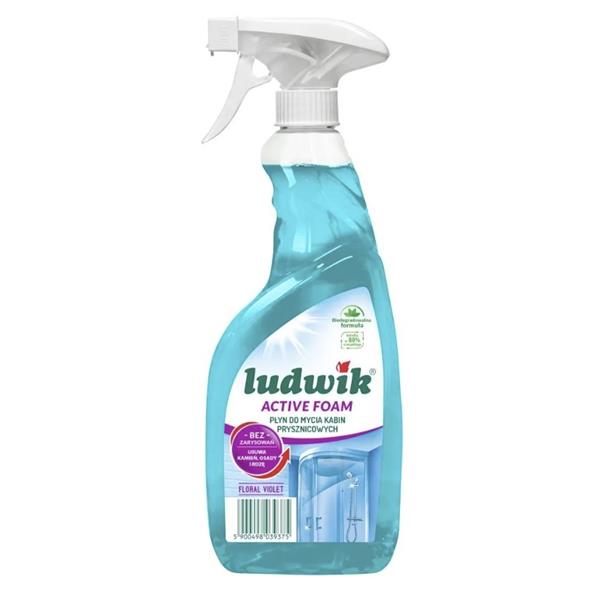 LUDWIK Active Foam Floral Violet aktywna piana do mycia kabin prysznicowych 600 ml