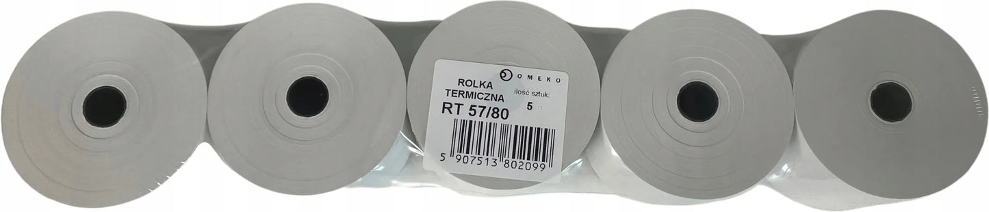 Rolki Termiczne 57/80 Omeko opakowanie 5szt.