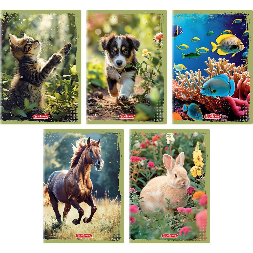 Herlitz Zeszyt A5 Animals czysty 16 kartek