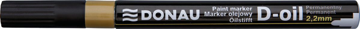 Marker olejowy DONAU D-Oil, okrągły, 2,2mm, złoty