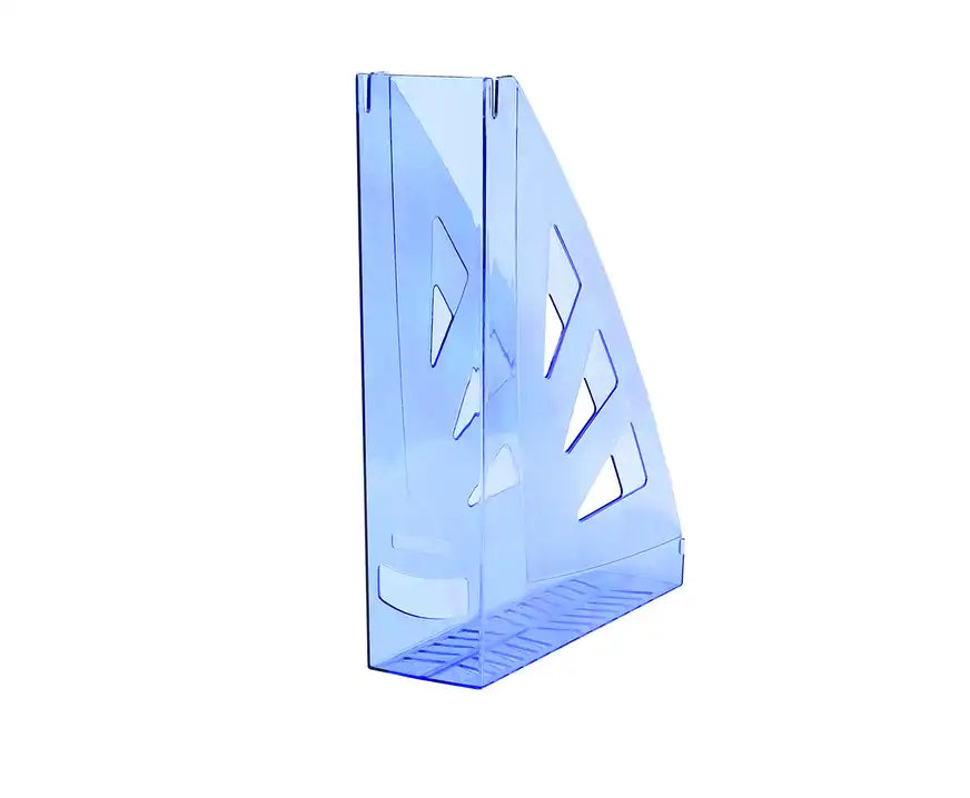 Pojemnik na dokumenty ażurowy A4 Office Products transparentny niebieski