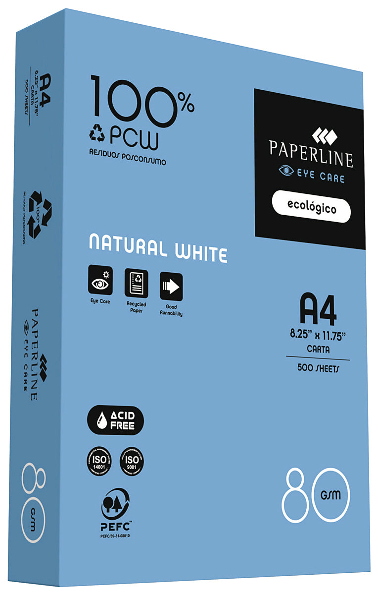 Papier ksero PAPERLINE Eye Care Recycled, A4, klasa C, 80 g/m², 500 ark.