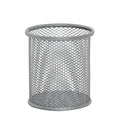 Pojemnik na długopisy q-connect Office Set metalowy 90x 100 mm srebrny