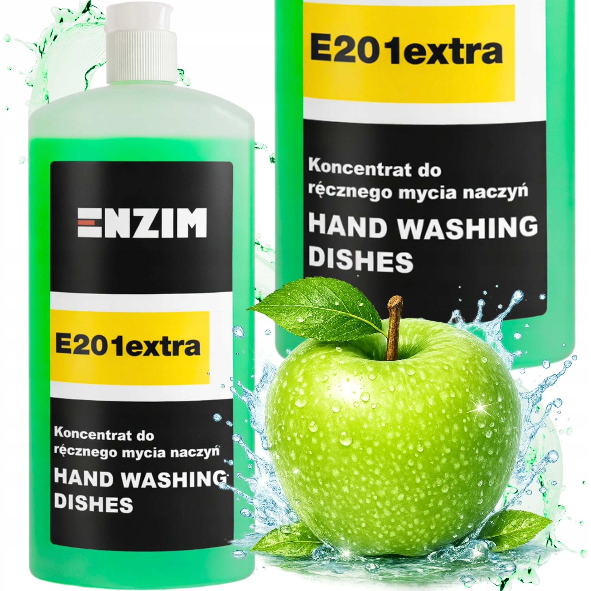 Enzim E 201 Extra 1L Zielone Jabłuszko – Płyn do mycia naczyń Premium