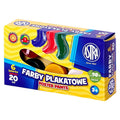 Farby plakatowe 6 kolorów - 20ml ASTRA
