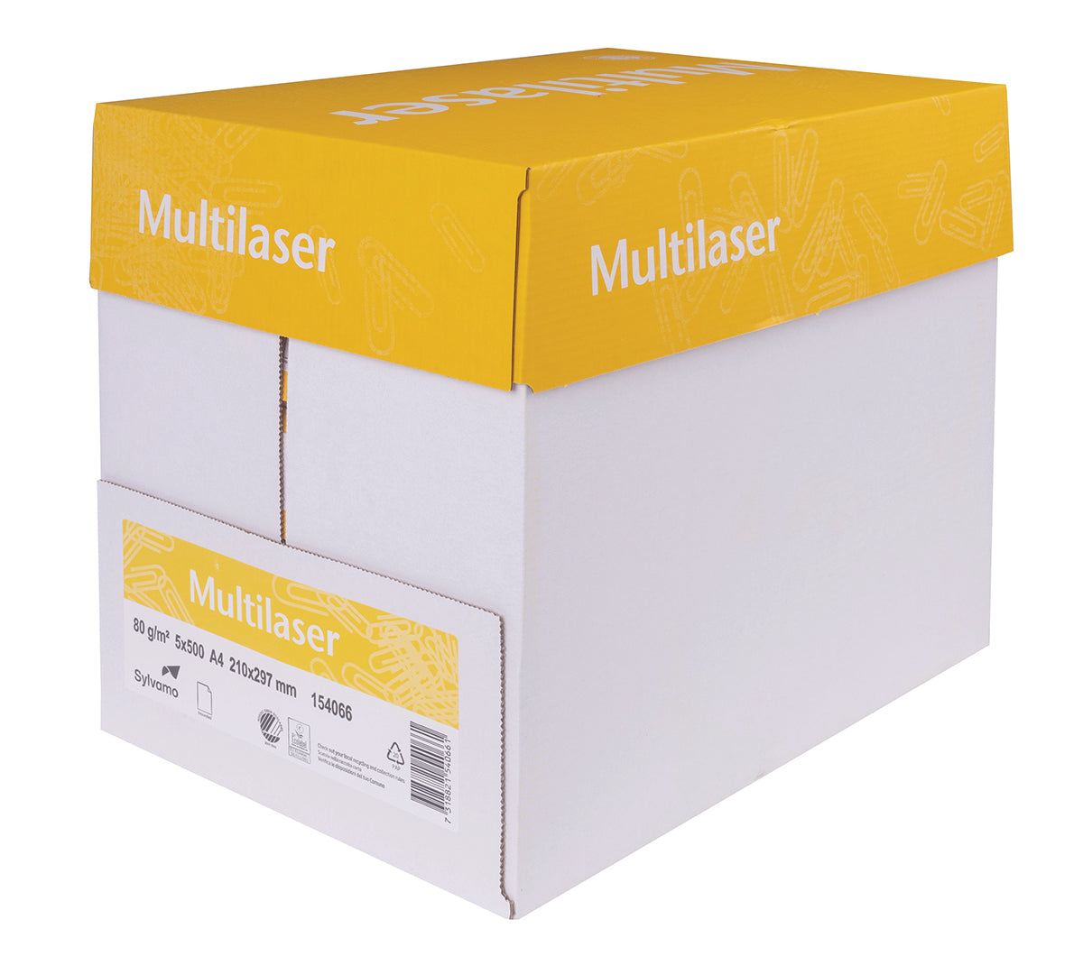 Papier ksero MULTILASER, A4, klasa C, 80gsm, 500ark.