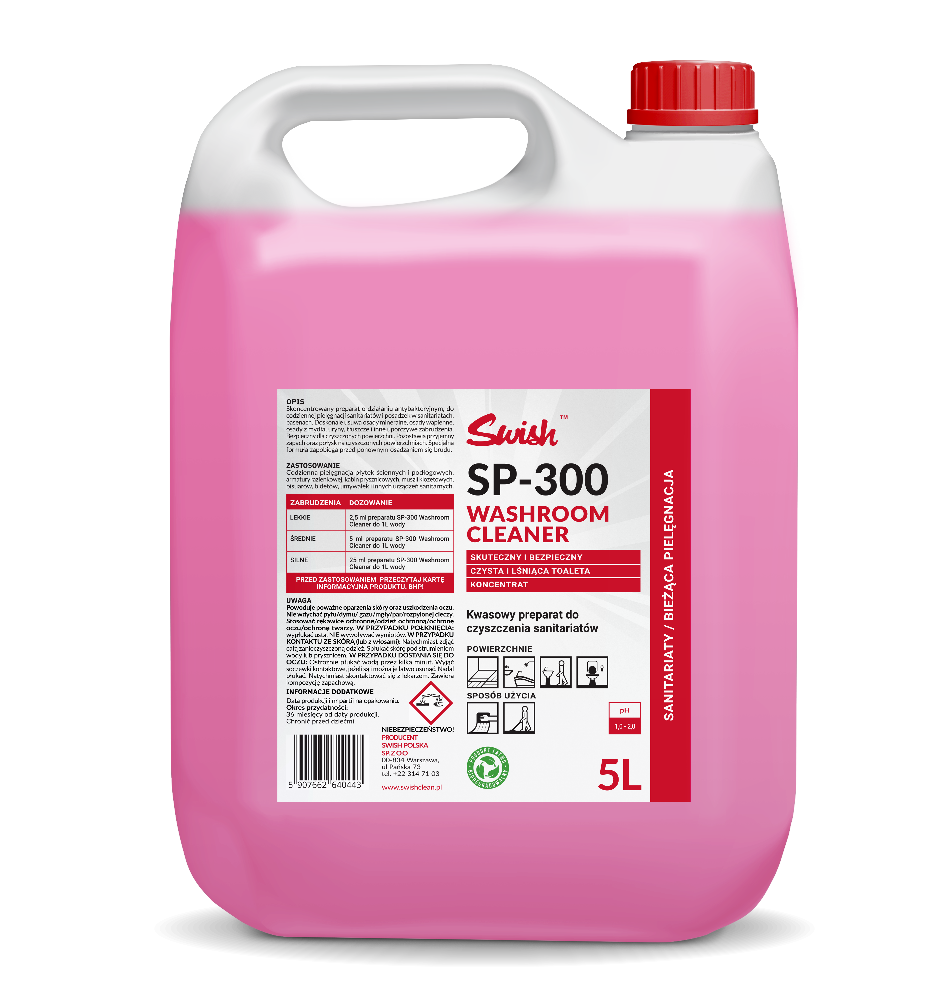 SP-300 WASHROOM CLEANER 5L